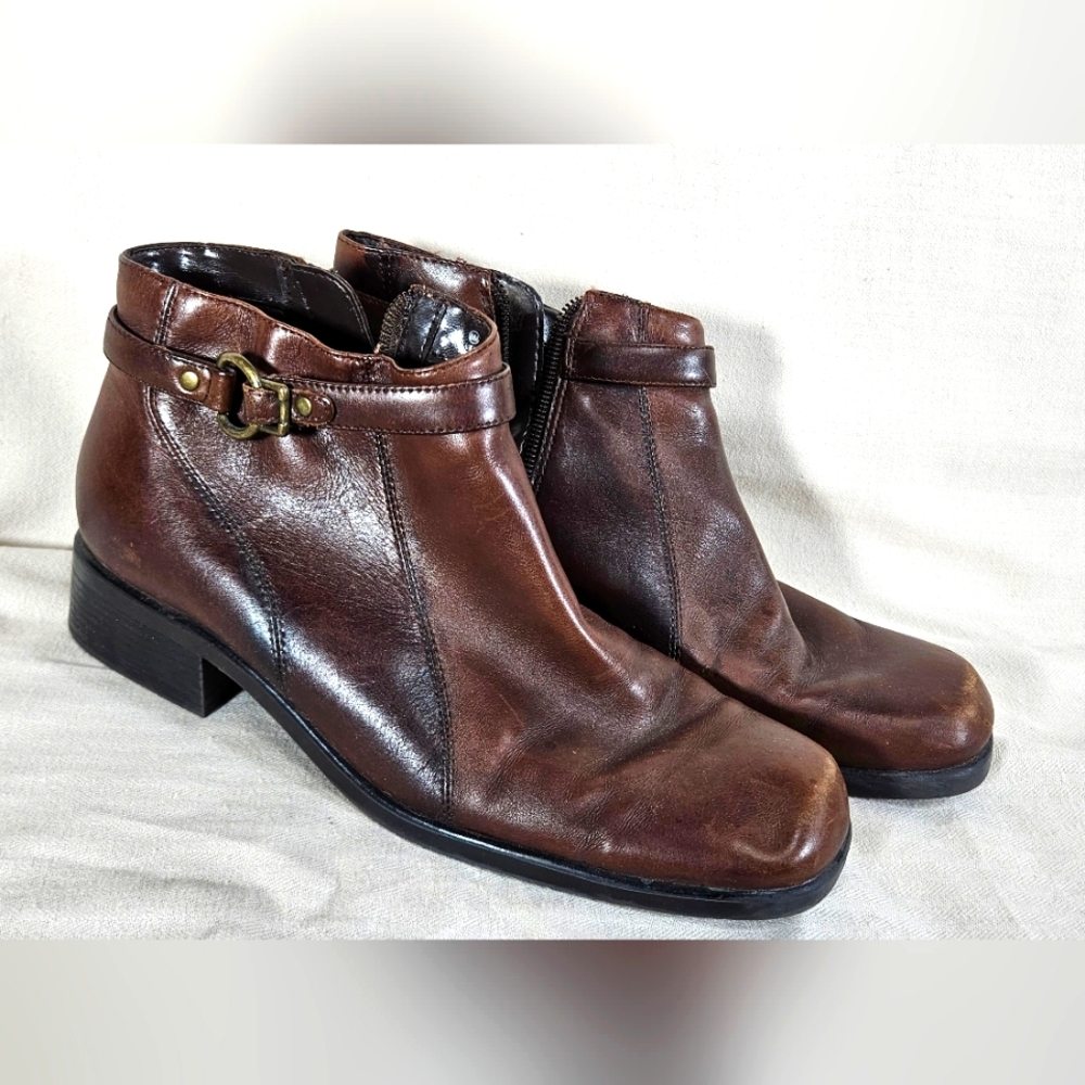 Nicole Brown Ankle Boots 8.5 Vintage